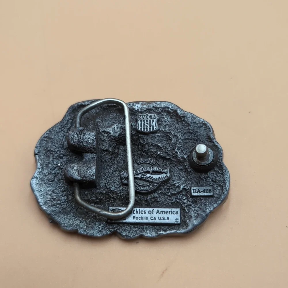 American Biker belt‎ buckle made in the USA ba-425 metal